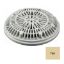 VINYL POOL MAIN DRAIN RING 8IN ANTI VORTEX LID TAN 25548-009-000