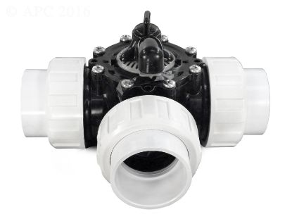 DIVERTER VALVE 2IN THREAD UNION 3-WAY BLK CPVC 25923-204-000