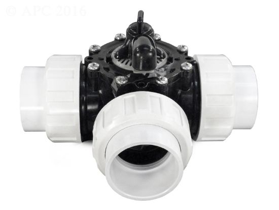 DIVERTER VALVE 2IN THREAD UNION 3-WAY BLK CPVC 25923-204-000