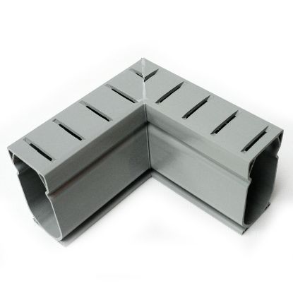 90 DEGREE DECK DRAIN ANGLE GREY EACH STEGMEIER D9G
