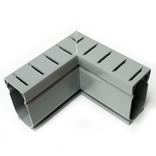 90 DEGREE DECK DRAIN ANGLE GREY EACH STEGMEIER D9G