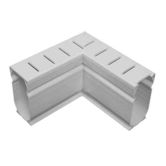 90 DEGREE DECK DRAIN ANGLE WHITE EACH STEGMEIER D9W