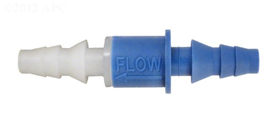 CHECK VALVE OZONE POOL BARBED 1/4INRB OR 3/8INRB EACH SIDE 1 7-1140-07