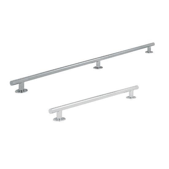 4' EXERCISE BAR W/FLANGE MARINE GRADE EB-101A-MG