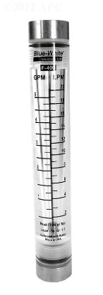 F400 FLOWMETER .5IN .5 TO 5 GPM BLUE WHITE F-40500LN-8
