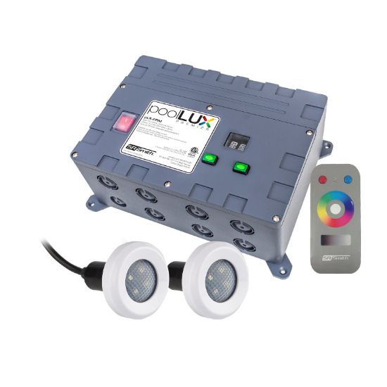 50W POOLLUX PREMIER KIT W/ 2 TREO LIGHTS / 1 TREO MICRO /  2TR-PLX-PRM