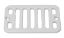 2X4 GUTTER/DECK DRAIN GRATE ONLY WITH SCREWS WHITE GDDL101