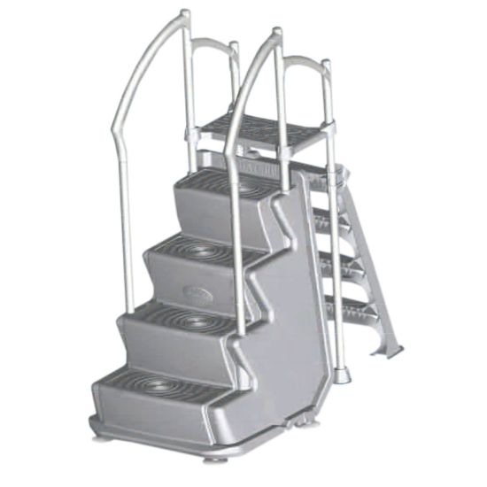 WALKWAY  STEP & LADDER COMBO W/ DUAL HANDRAIL   PG-4001-CS