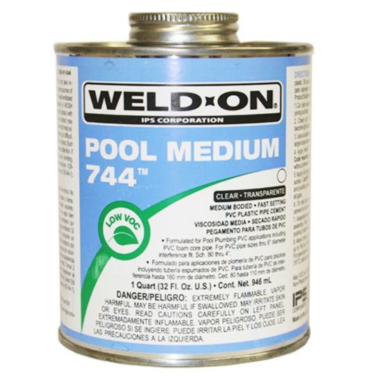 1 QT 744 POOL MEDIUM GRAY CEMENT IPS#13559 MED. BODIED 13559