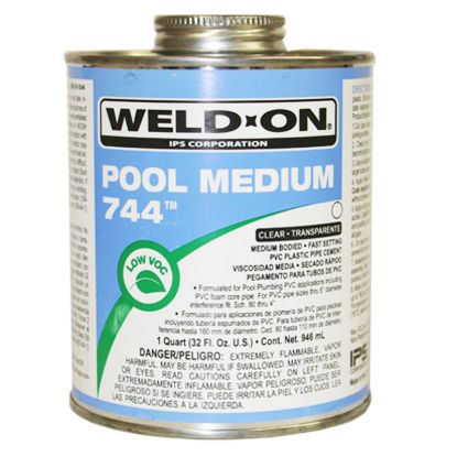 1 QT 744 POOL MEDIUM GRAY CEMENT IPS#13559 MED. BODIED 13559