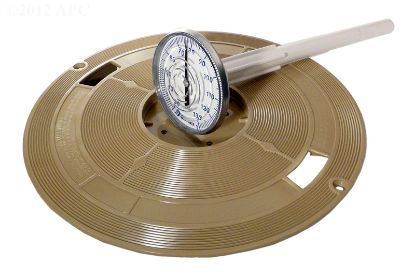 LETRO SKIM LID W/THERMOMETER ALMOND L1B