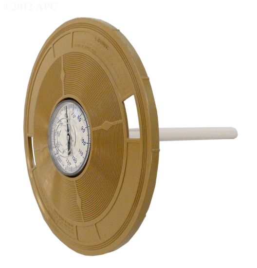 SKIMMER LID 9 3/16IN ROUND ALMOND WITH THERMOMETER PENTAIR L4B