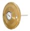 SKIMMER LID 9 1/4IN ROUND ALMOND BERMUDA WITH THERMOMETER  L6B