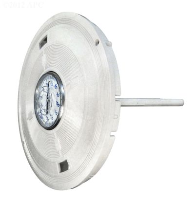 BERMUDA 9 1/4IN WHITE SKIMMER LID W/THERMOMETER L6W