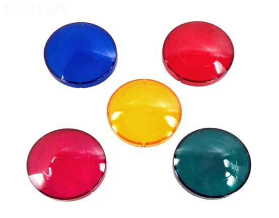 COLOR LENS SET ( 5 LENS SET ) RED  AMBER  GREEN  BLUE   PINK LP7