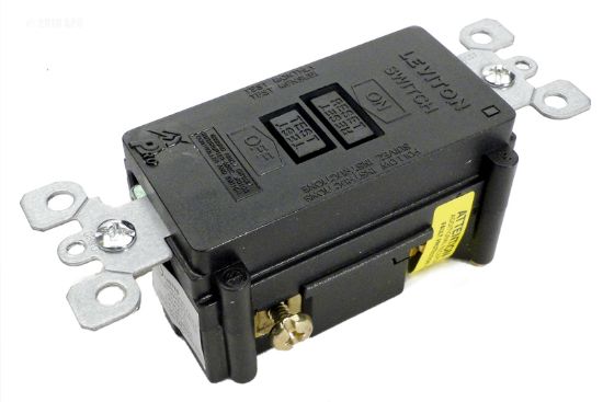 GFCI 120V 20A DEAD FRONT PANEL MOUNT BLACK 6490