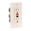 GFCI 120V 20A LIVE FRONT PANEL MOUNT IVORY K02701 KO2701