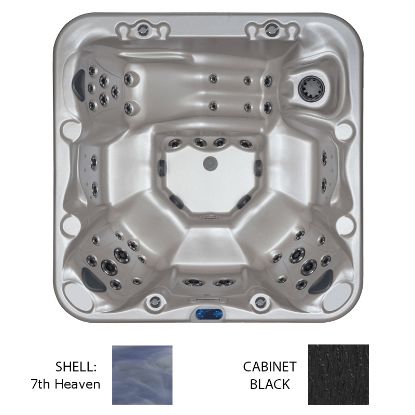 MONTICELLO 7TH HEAVEN SHELL SPA BLACK CABINET W/ OZONE /  203-LX-TQ-2