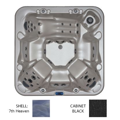 MT WASHINGTON 7TH HEAVEN SHELL SPA BLACK CABINET W/ OZONE /  205-LX-TQ-2