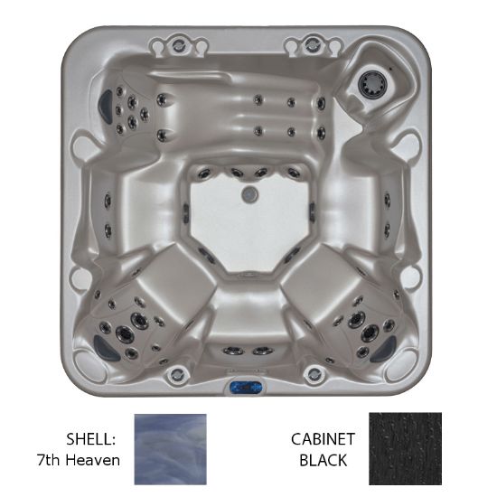 MT WASHINGTON 7TH HEAVEN SHELL SPA BLACK CABINET W/ OZONE /  205-LX-TQ-2