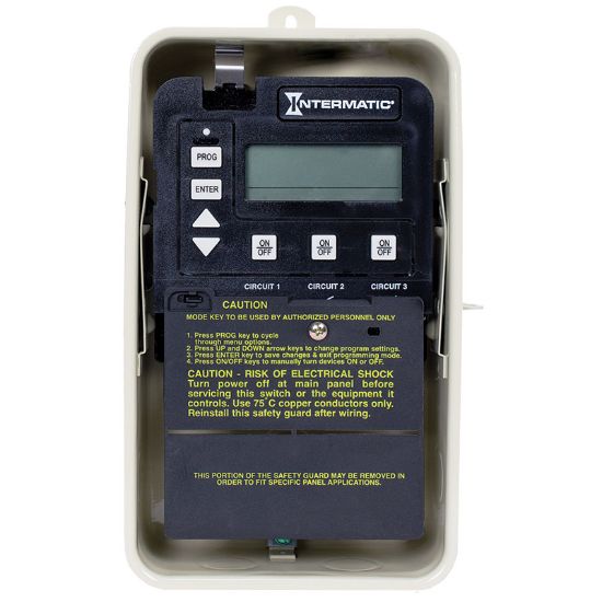 DIGITAL TIME CLOCK METAL ENCLOSURE 120/240V INTERMATIC PE153