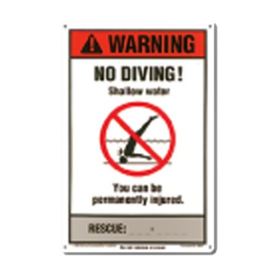 NSPF NO DIVING SIGN 40352