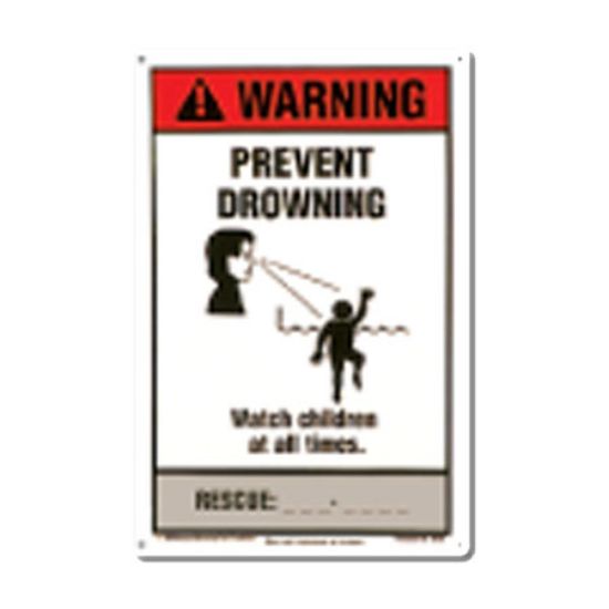 NSPF PREVENT DROWNING SIGN 40354