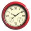 18IN CLOCK/THERMOMETER/HYGROMETER 6/CS - RED 52559