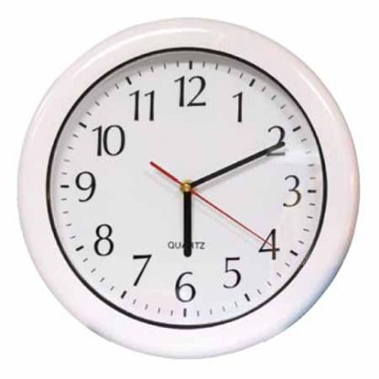12IN ABS OUTDOOR CLOCK - WHITE 12/CS 52600