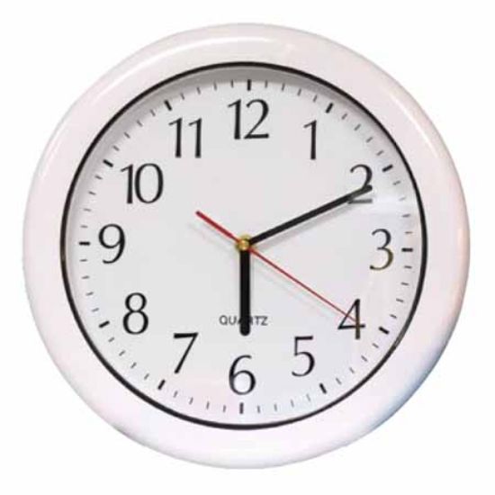 12IN ABS OUTDOOR CLOCK - WHITE 12/CS 52600