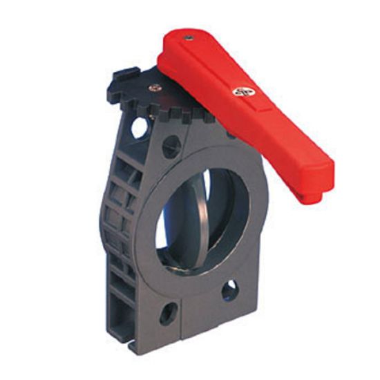 8IN MANUAL BUTTERFLY VALVE PVC PRAHER 11-800