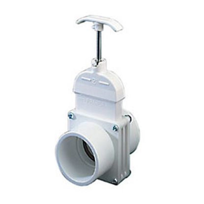 1.5IN MPT X FPT KNIFE GATE VALVE WHITE PRAHER 150-GMFT