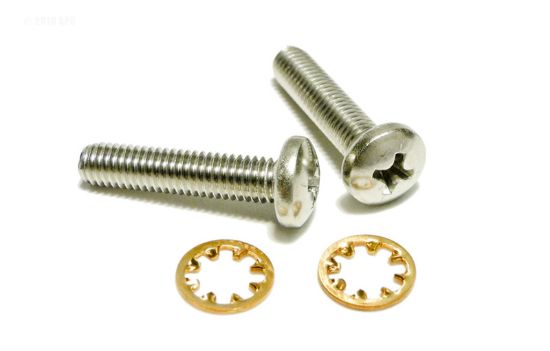 SCREW  10-32 X 7/8IN SS PAN HEAD WITH STAR WASHER 48-045