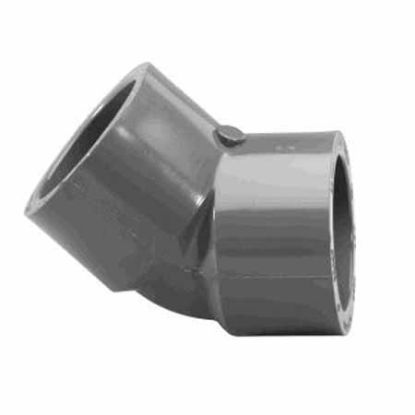 .25IN SKT 45 ELBOW SCHEDULE 80 GRAY 817-002