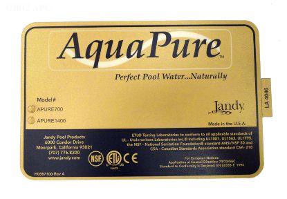 CONTROL BOX DECAL  TOP R0404300