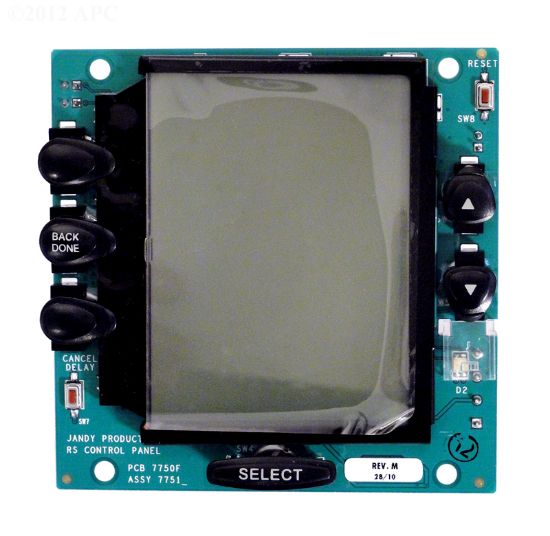 PCB SUB-ASSY W/BLACK BUTTONS & LCD R0550800
