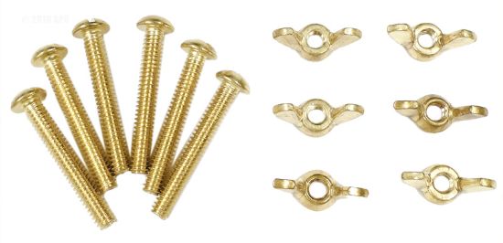 RAINBOW#155BRASS NUT/BOLT R221166