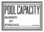 POOL CAPACITY SIGN R230900