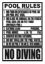 POOL RULES SIGN (FLORIDA) 18INX24IN R234800
