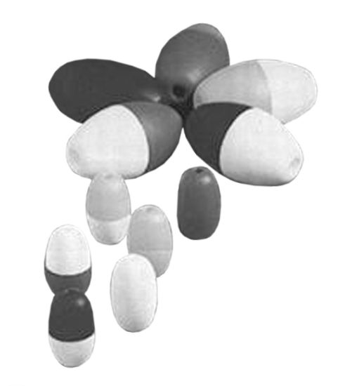 5IN X 9IN ROPE FLOAT .75IN ROPE RED WHITE RBF59RW