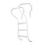 3 STEP IG LADDER CAMELBACK LADDER BEIGE P-529-L3B