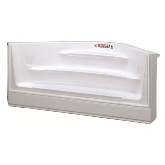 2' RAD INSIDE STEP WHITE CANTILEVER ST0019B