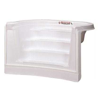 6' FRENCH CURVE 4 TREAD BULLNOSE WHITE DURA STEP ST6118B