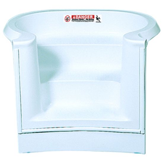 4' FRENCH CURVED BULLNOSE STEP IN WHITE STP49P