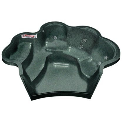 5' LAGOON FREEFORM IG STEP GRAY GRANITE STP5LGG1P