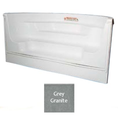 8' STRAIGHT ROMAN IG STEP GREY GRANITE TRIAC STP8RMGG1P