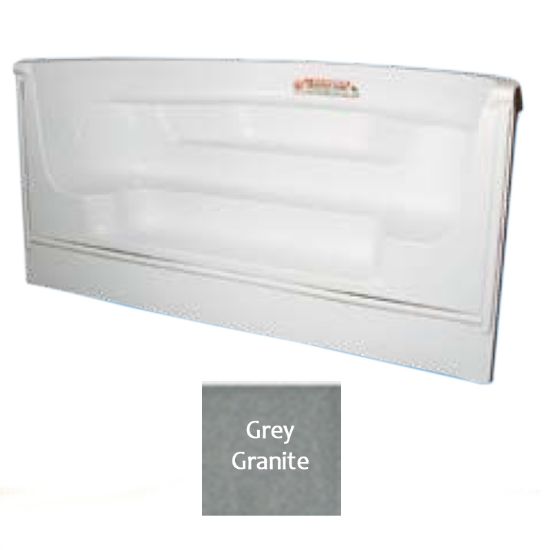 8' STRAIGHT ROMAN IG STEP GREY GRANITE TRIAC STP8RMGG1P