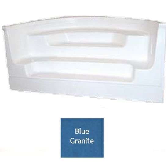 11' STRAIGHT CANTILEVER ROMAN IG STEP BLUE GRANITE TRIAC STPRM11CDBG1P