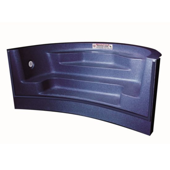 8' CURVED ROMAN CANTILEVER IG STEP BLUE GRANITE TRIAC STPRM89CDBG1P