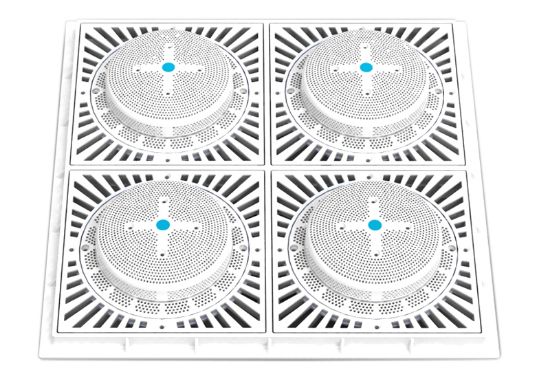 18X18 SQUARE SUN/8HPH SUCTION OUTLET FRAME & GRATE SUN18HPH101